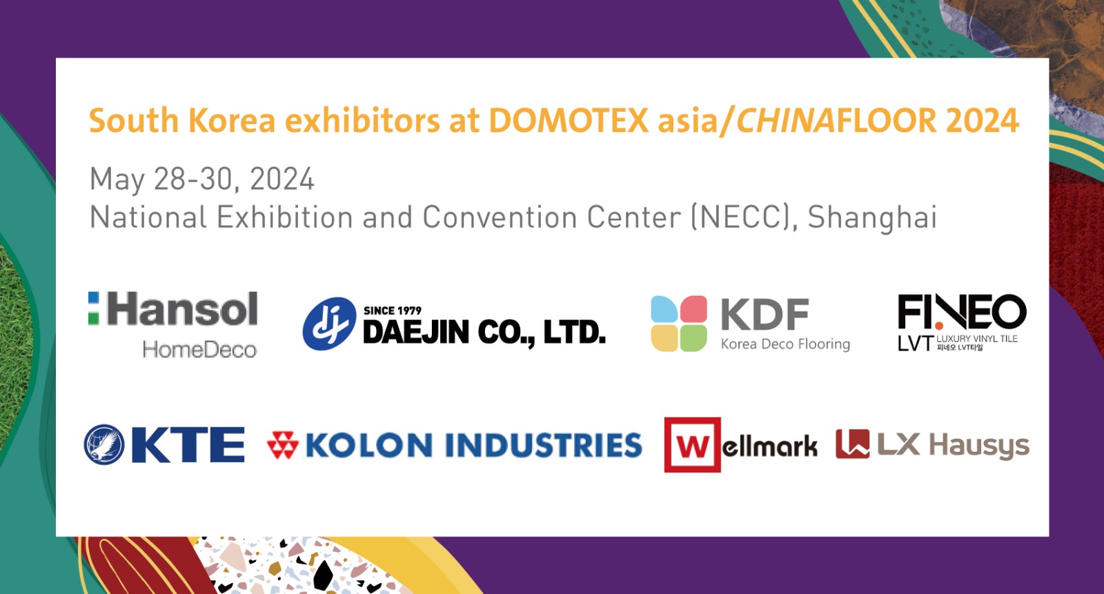 MEET SOUTH KOREA&rsquo;S FLOORING EXCELLENCE AT DOMOTEX asia/CHINAFLOOR 2024