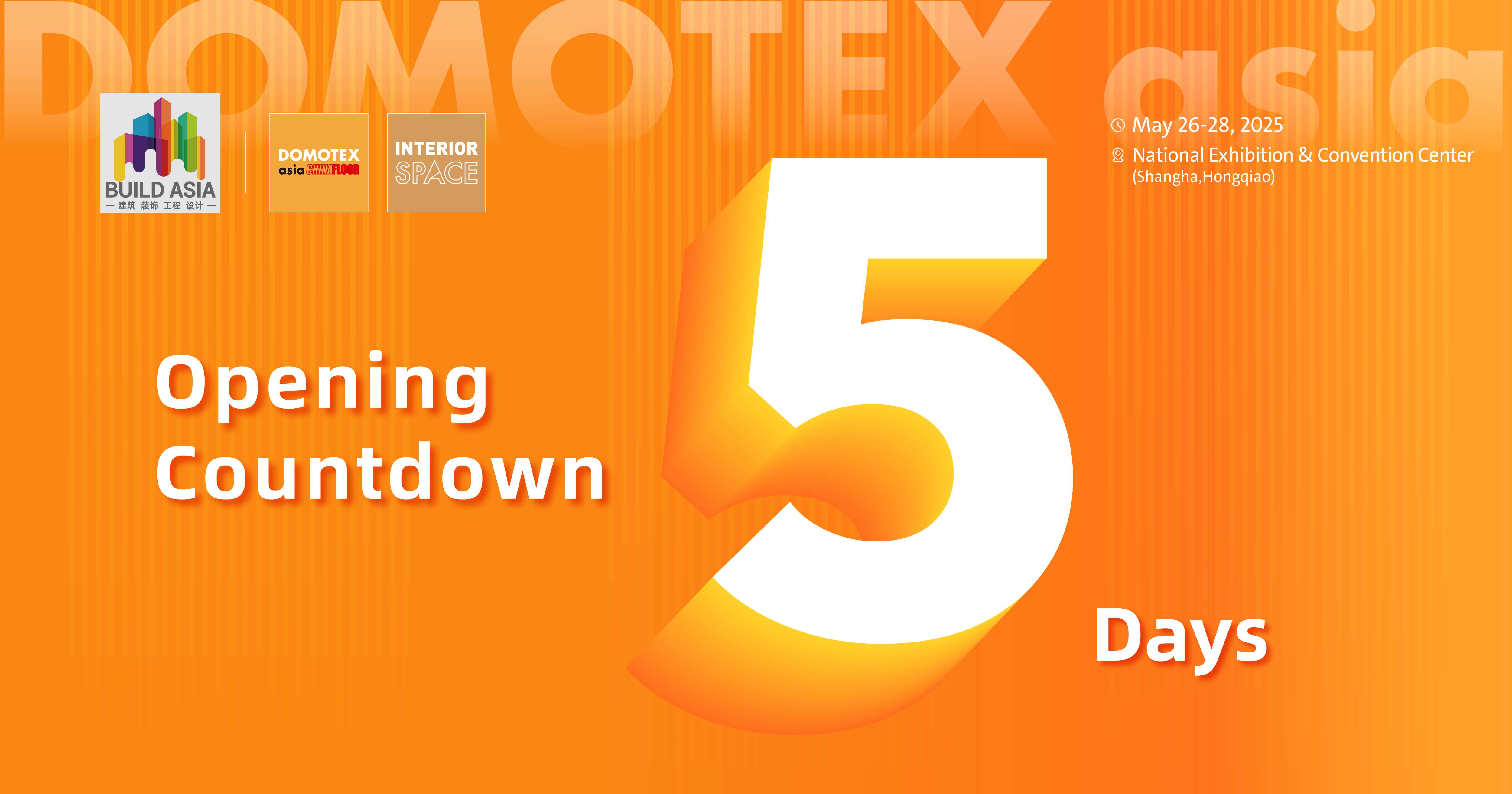We look forward to welcoming you at DOMOTEX asia/CHINAFLOOR 2025