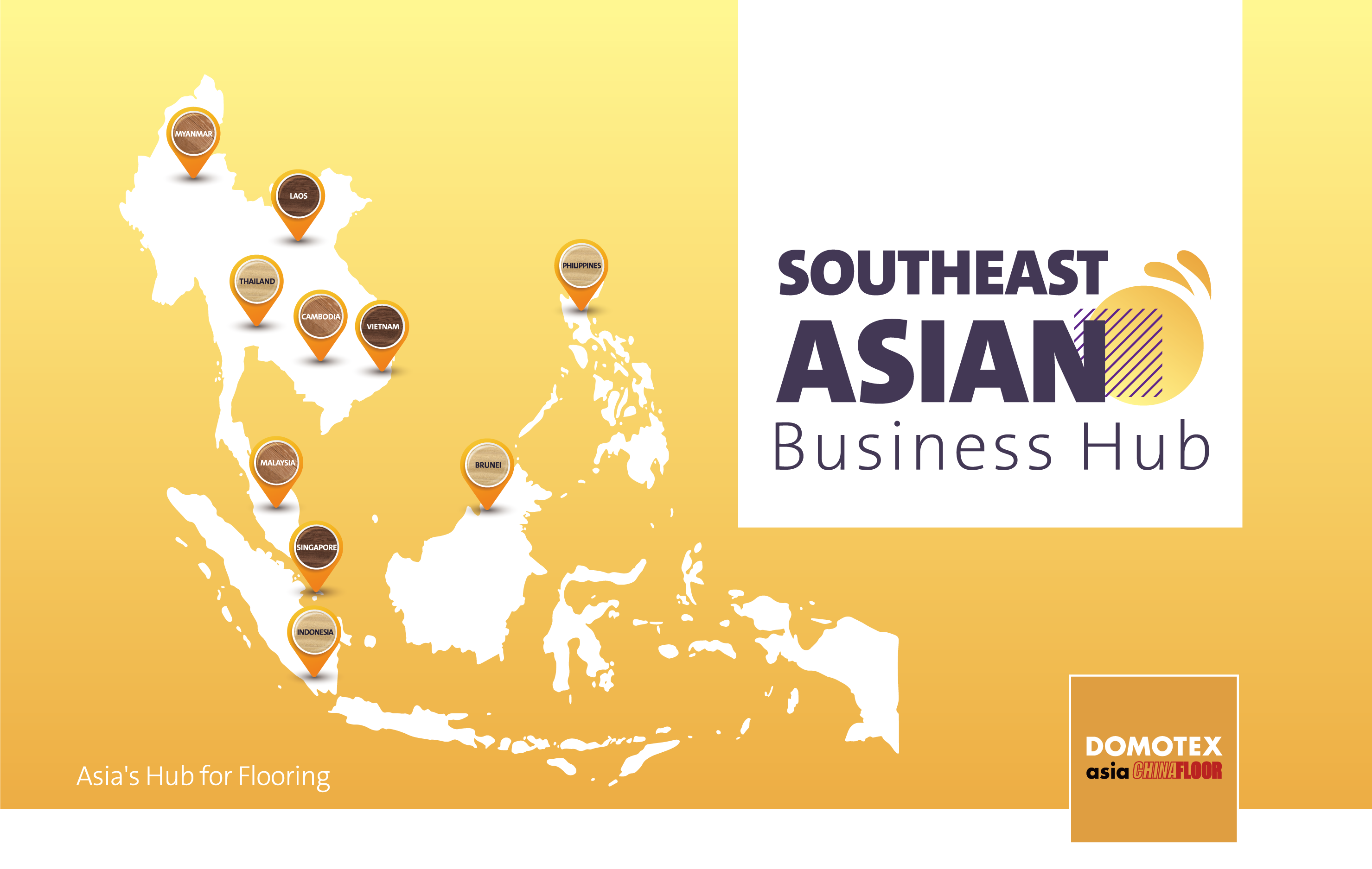 DOMOTEX asia/CHINAFLOOR launches the first Southeast Asian Business Hub  Shanghai